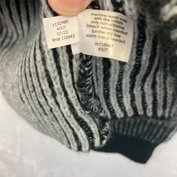 Lane Bryant Oversized Sweater NEW Womens Sz 18/20 Gray Black Pullover Casual NWT - Picture 7 of 14